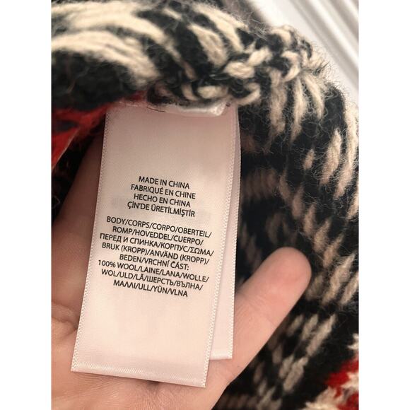 Mens POLO RALPH LAUREN Polar Bear Fair Isle Wool Sweater Size Large L New - Picture 5 of 9